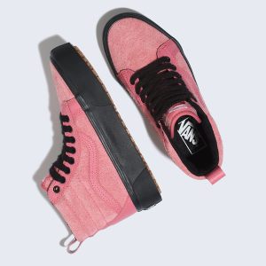 Vans Bayan Spor Ayakkabı Suede Sk8-Hi Platform MTE Pembe Siyah | 89529-212